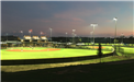 Baseball game at night