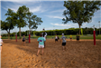 Volleyball game outside