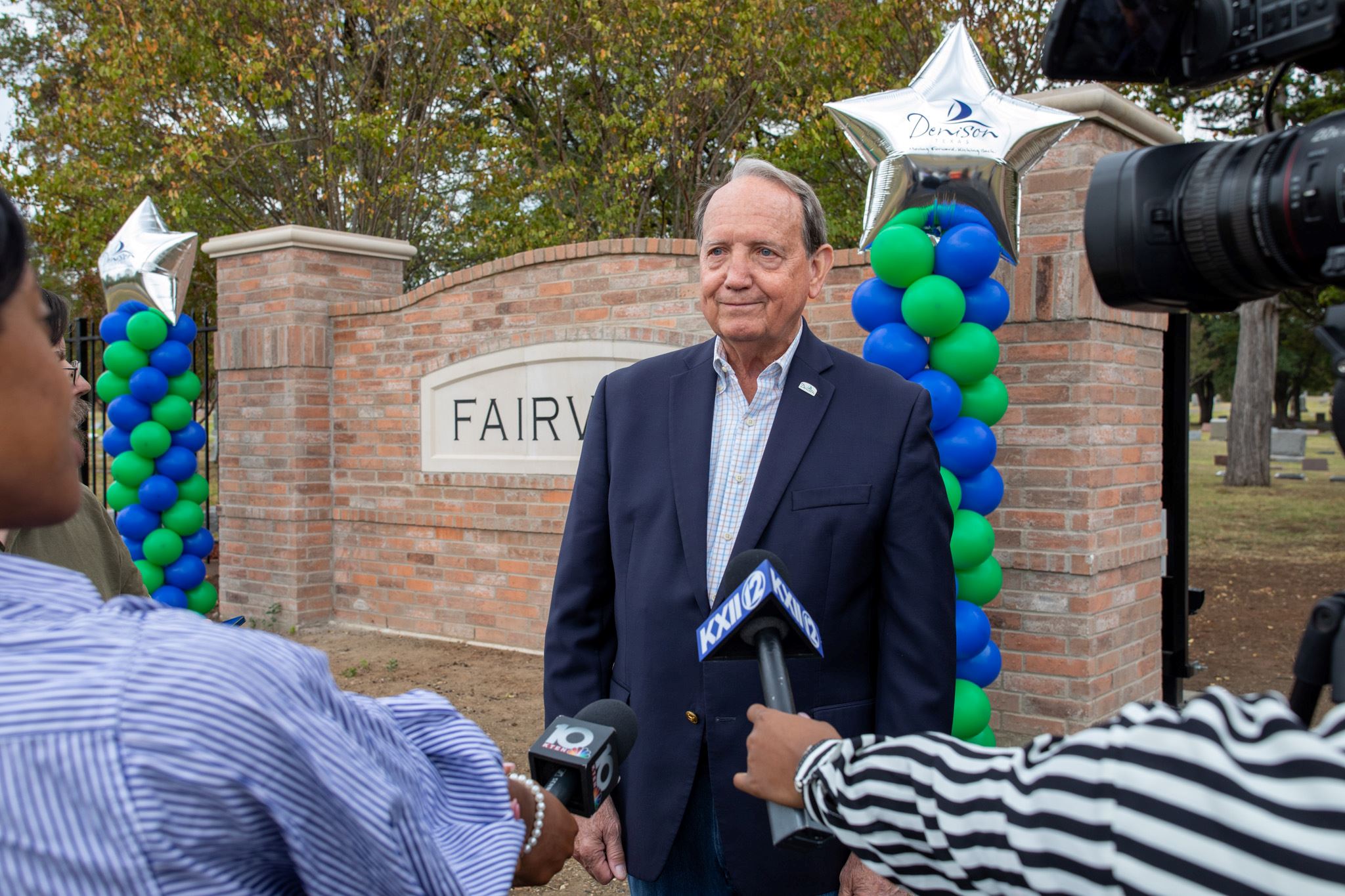 Mayor interivew at Fiar view ribbon cutting