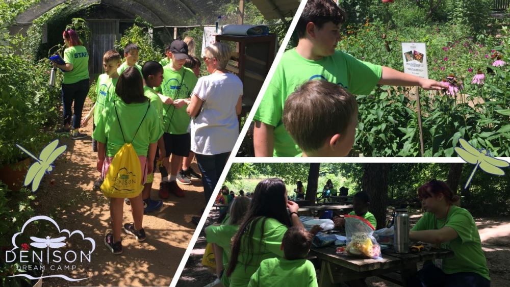 Children outside at camp