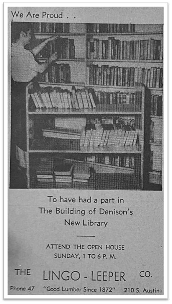 Opening of Library Ad
