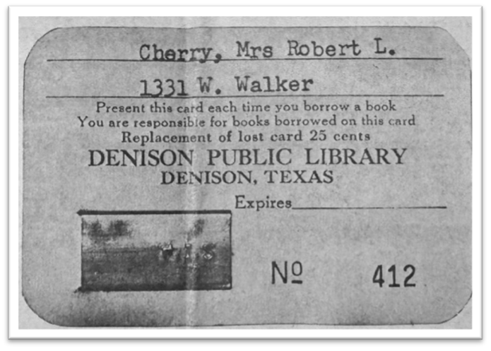 Old Library Card