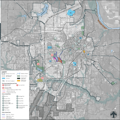 Parks and trails map