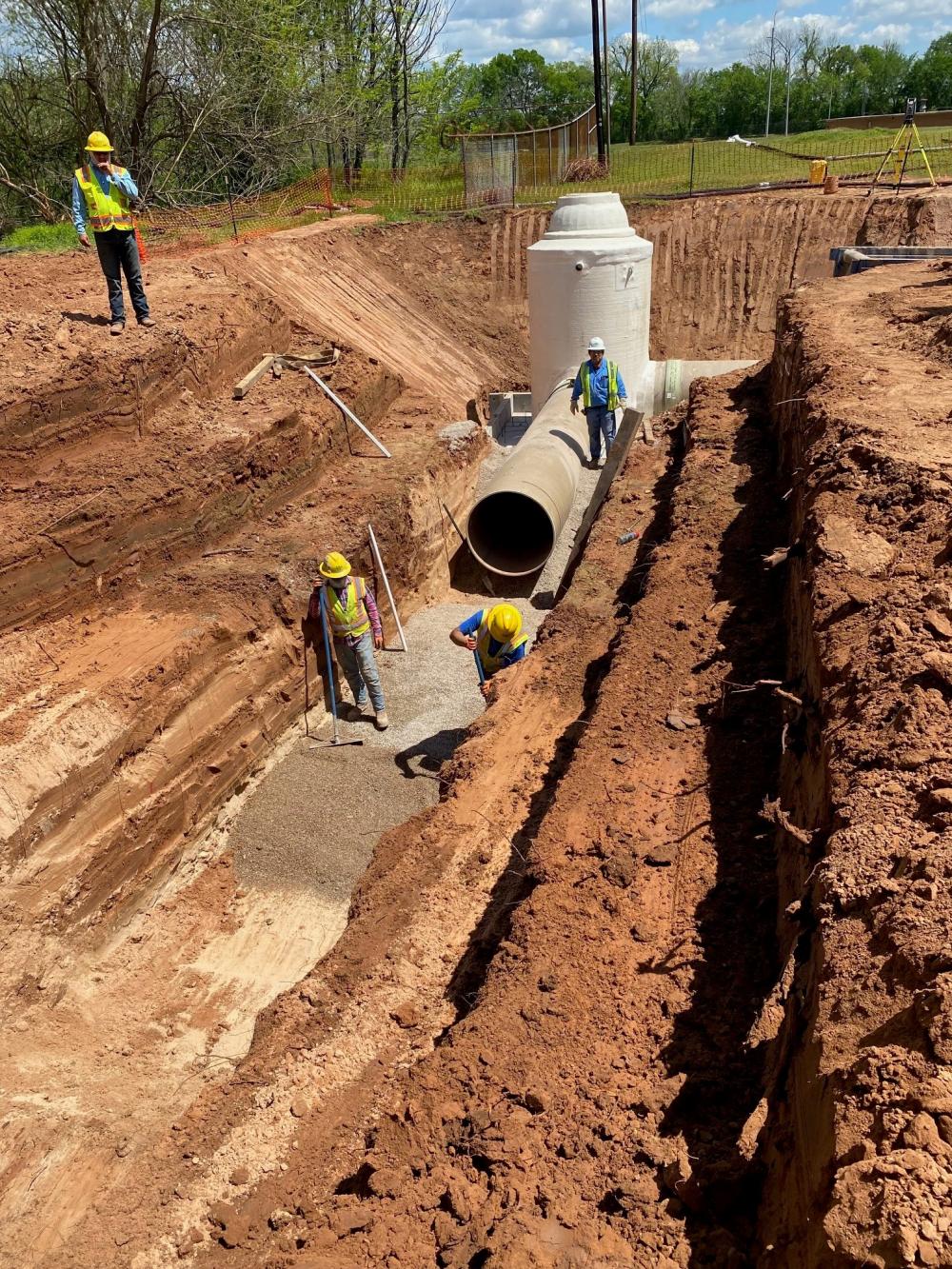 Duck Creek Manhole Construction