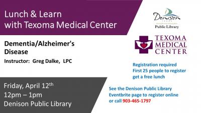 TMC Lunch & Learn - Dementia & Alzheimer's