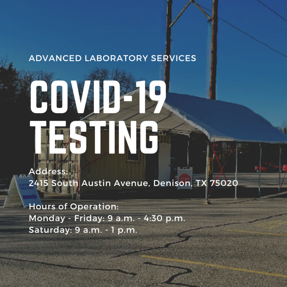 covid lab testing flier